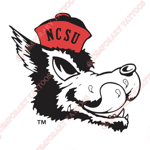 North Carolina State Wolfpack Customize Temporary Tattoos Stickers NO.5502